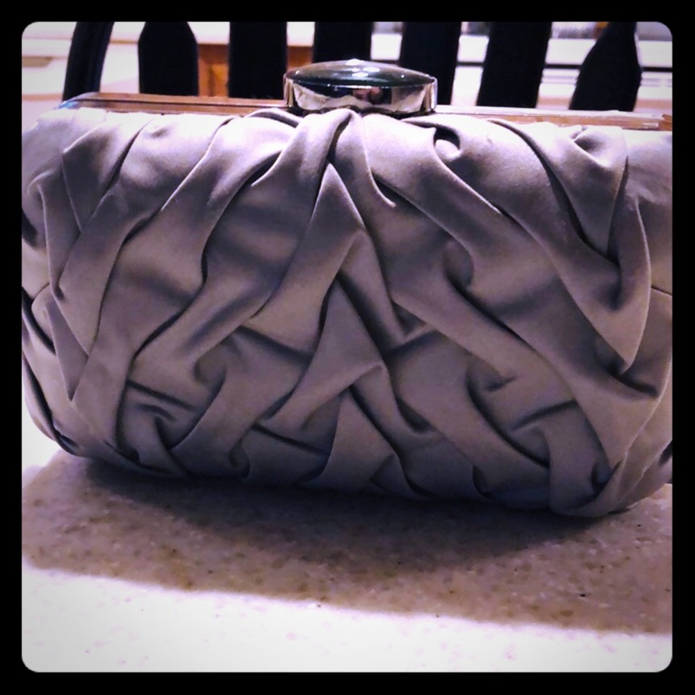 Beautiful Grey/Silver Clutch